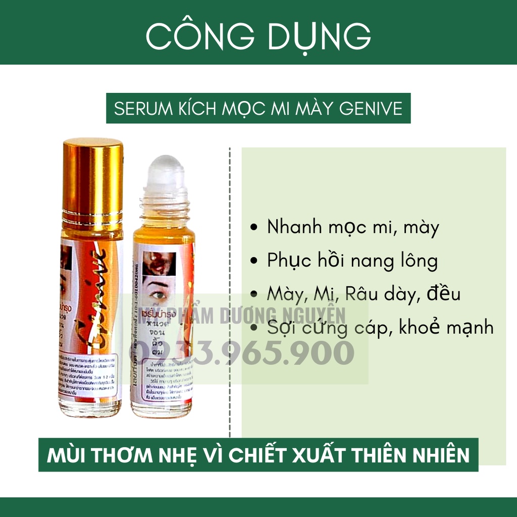 Serum Mọc Dày Mi, Lông Mày, Râu Genive
