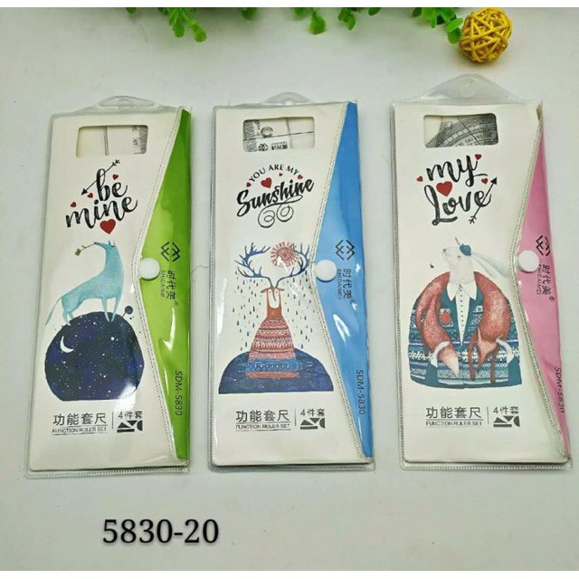 Bộ eke thước18 - 20cm