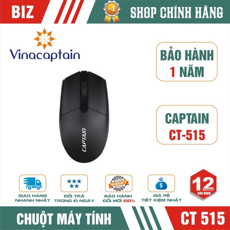 Bảng giá Chuột máy tính có dây  Captain Ct-515  - bảo hành 12 tháng! Phong Vũ
