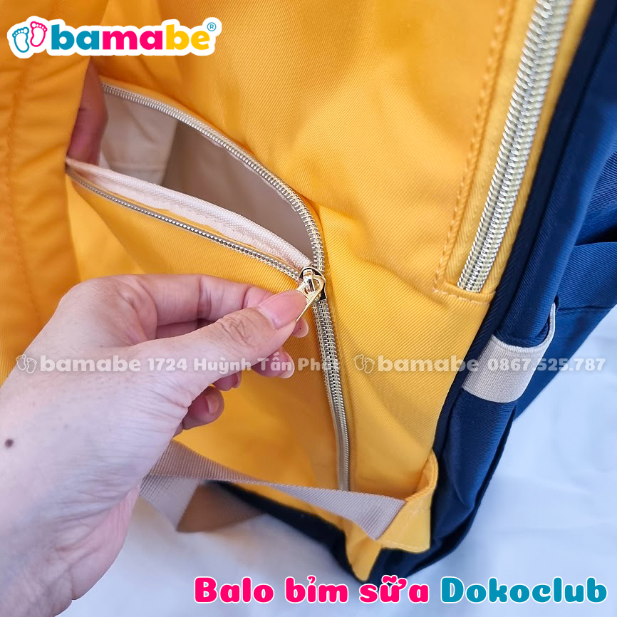 [HCM]Balo Bỉm Sữa Đa Năng Dokoclub Chống Nước