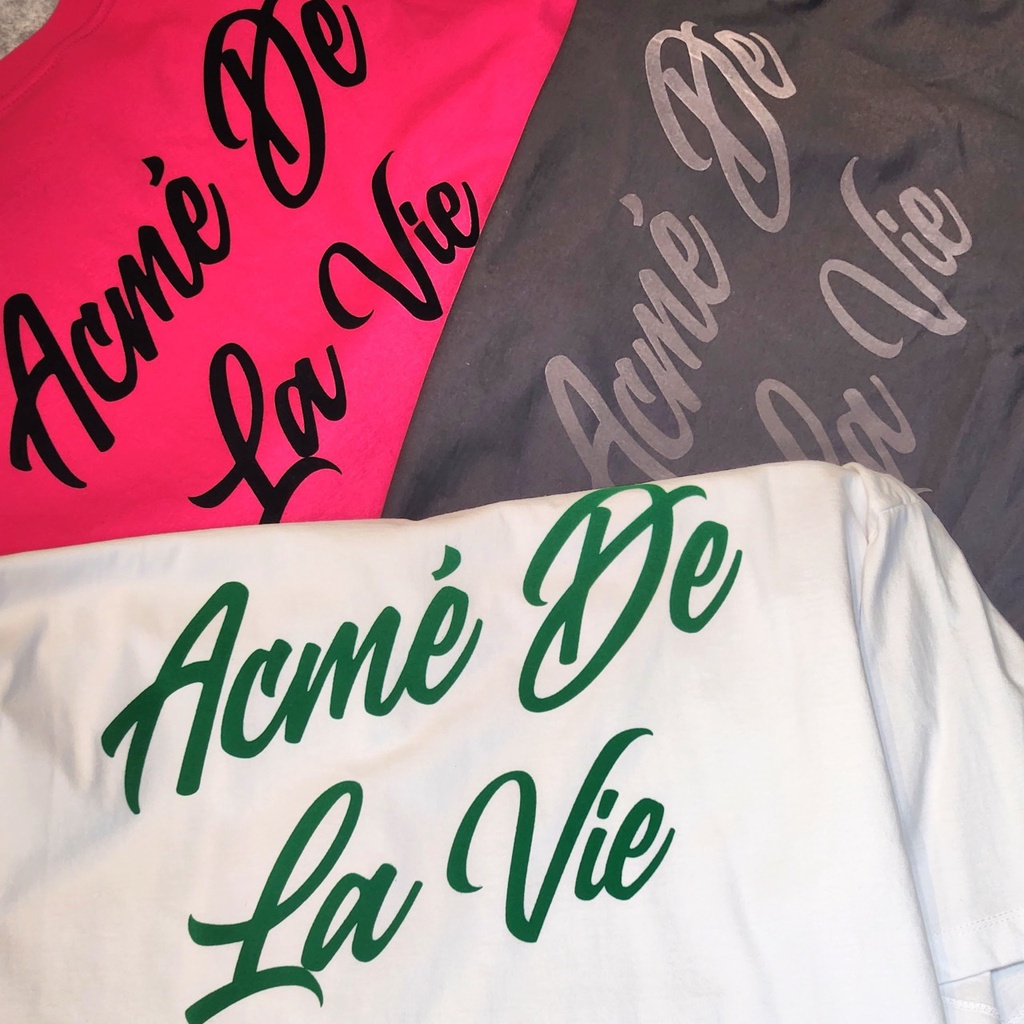 Áo Thun AD.LV SCRIPT LOGO PRINTING - Unisex Nam Nữ Authenitc - Shipped Korea