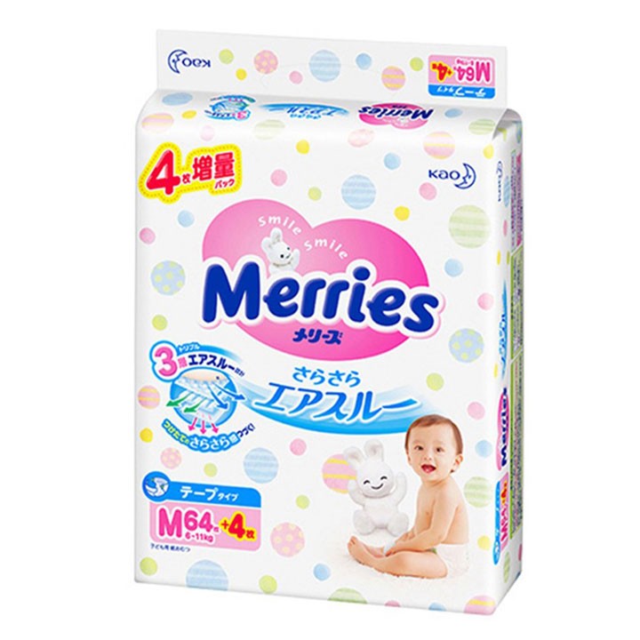 BỈM MERRIES NỘI ĐỊA NHẬT TẶNG MIẾNG - VSB-BIM-23