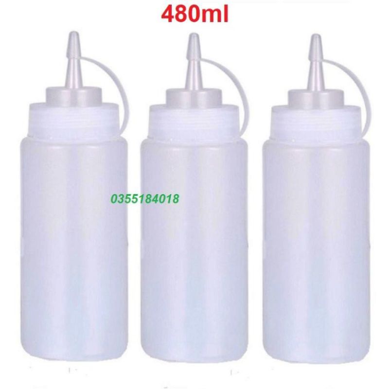 Bình bóp tương ớt Bình đựng sữa đặc, đường nước, siro