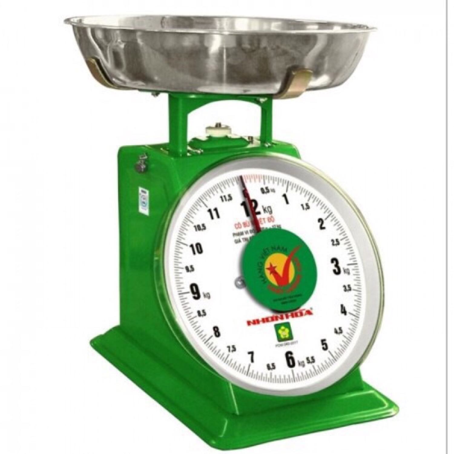 Cân Nhơn Hoà 12kg mặt đồng hồ số