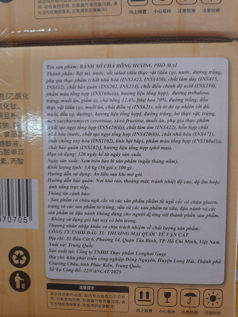 BÁNH MÌ  CHÀ BÔNG PHÔ MAI