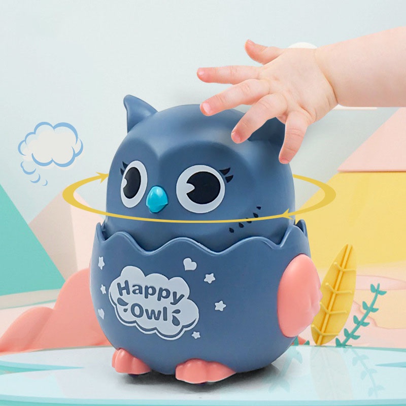 Đồ Chơi Hình Con Cú chạy cót ấn đầu là chạy Huy Toy Kids