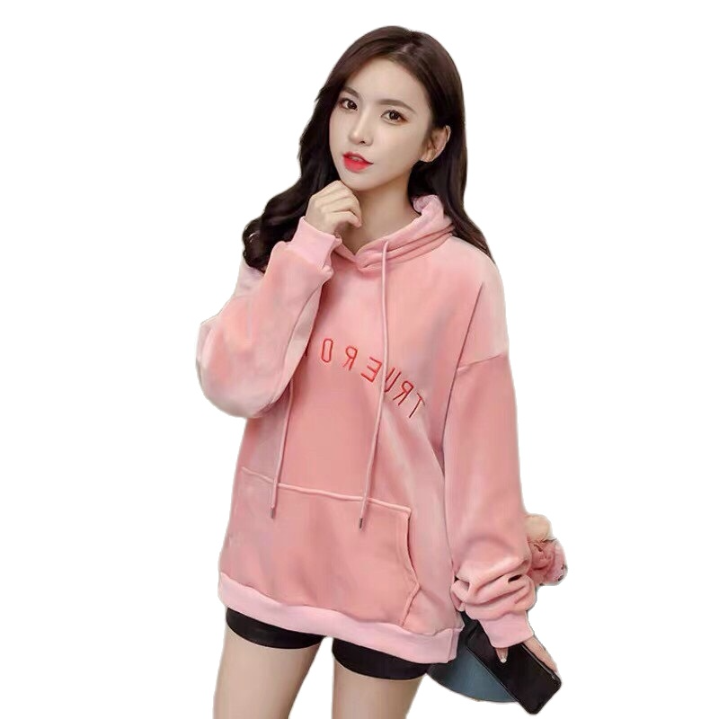 [HCM]ÁO KHOÁC HOODIE NỮ CÓ NÓN LÓT BÔNG DẦY DẶN MÀU HỒNG THÊU CHỮ CỰC ĐẸP THỜI TRANG CAO CẤP THỎ TÂY SHOP94 DB06