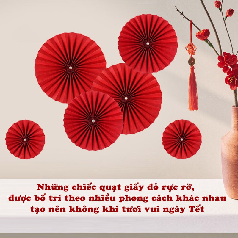 [Size Lớn] Giấy Xếp Quạt Trang Trí Tết Size 110x80cm