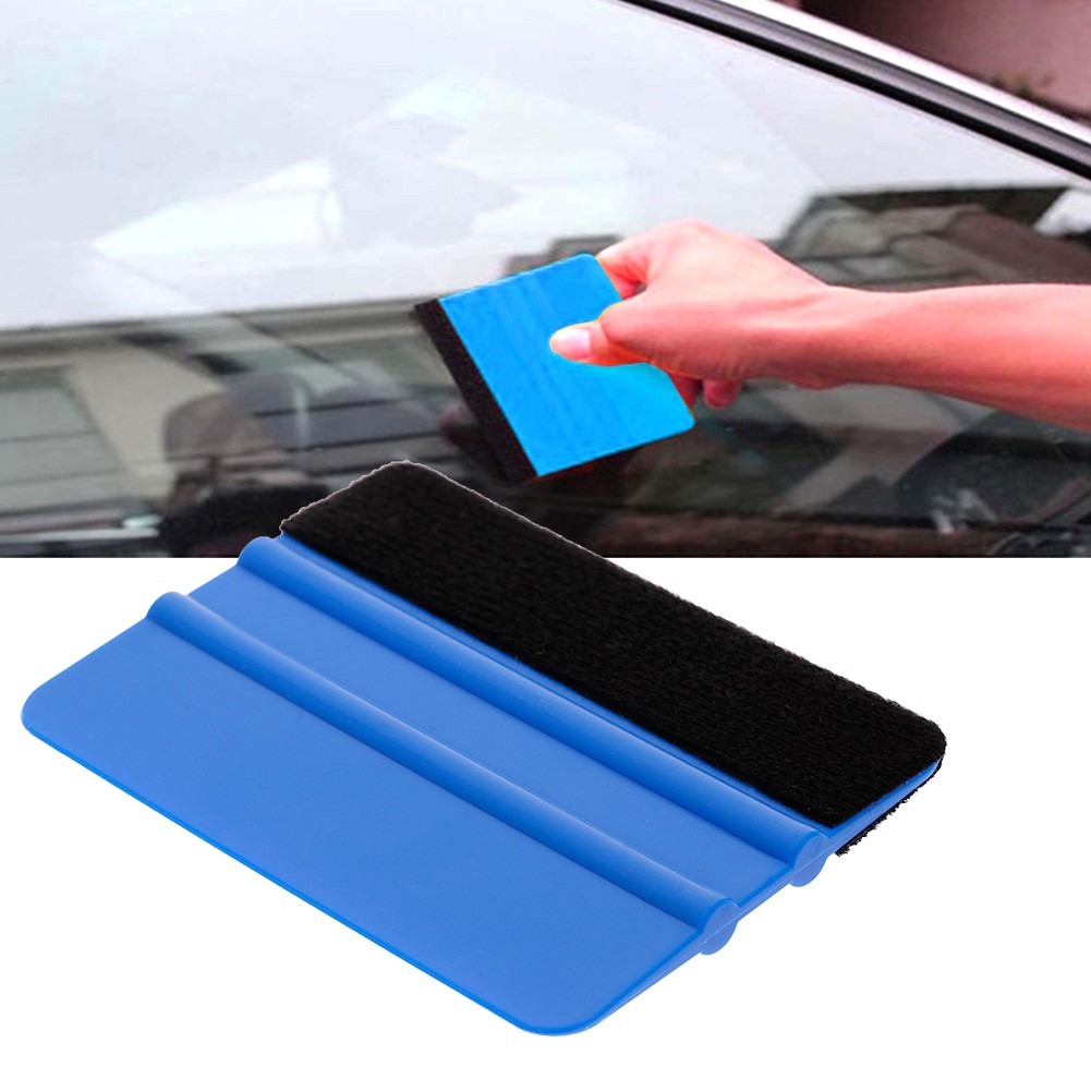 Dụng cụ dán cạo decal - miếng gạt nhựa bọc dán vuốt decal xe hơi ô tô chuyên dụng