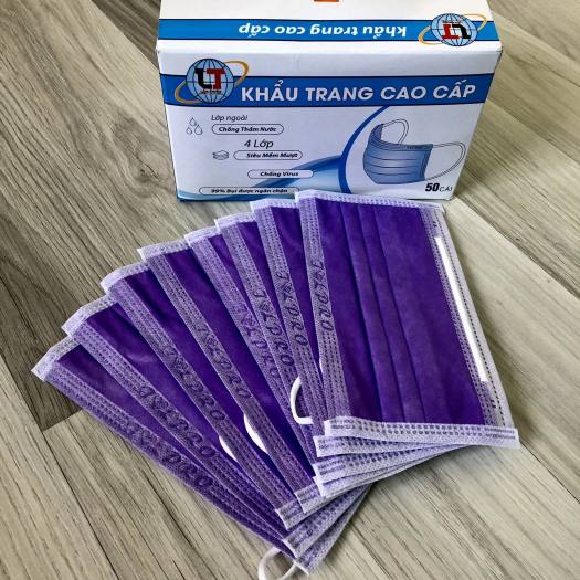 Khẩu trang y tế Lâm Thịnh Tím