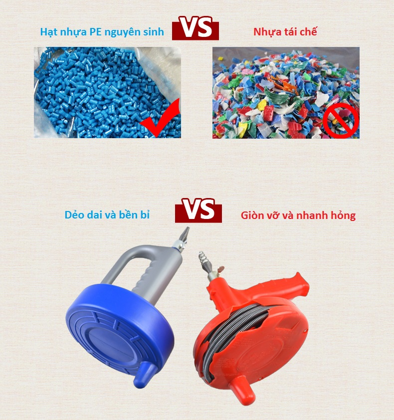 Dụng cụ thông cống 10m thế hệ mới GX-910