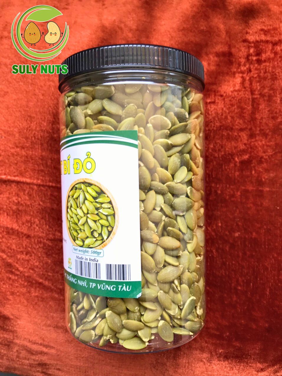 NHÂN HẠT BÍ ĐỎ RANG ĂN LIỀN HỦ 500G