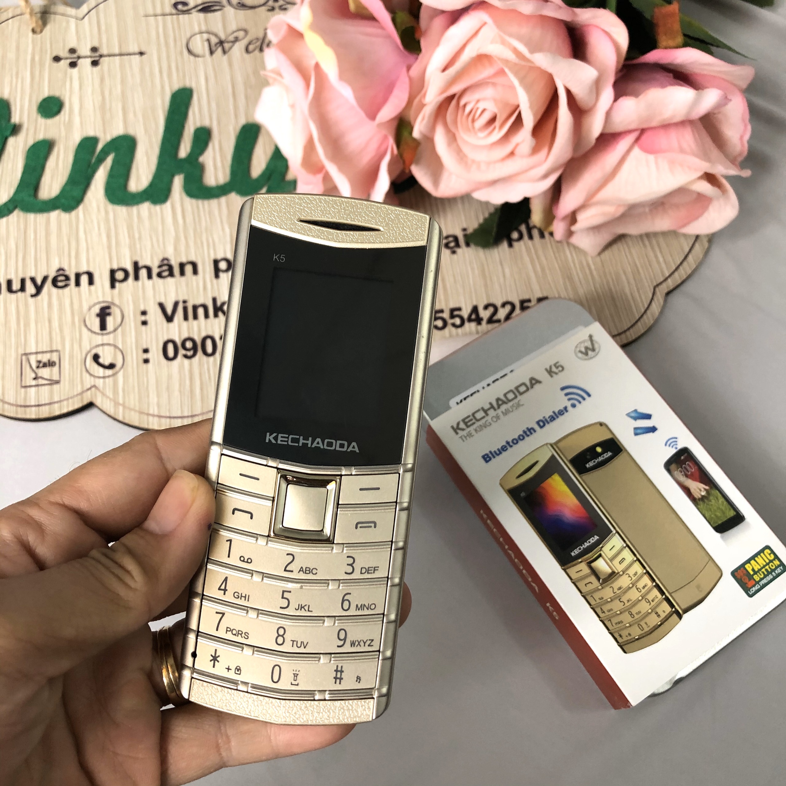 Điện Thoại Kechaoda K5 2 sim siêu mỏng - Bảo hành 12 tháng