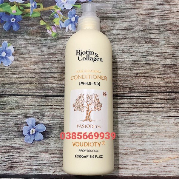 Dầu gội voudioty repair biotin collagen 2021 vàng siêu mềm mượt 1000ml - chai