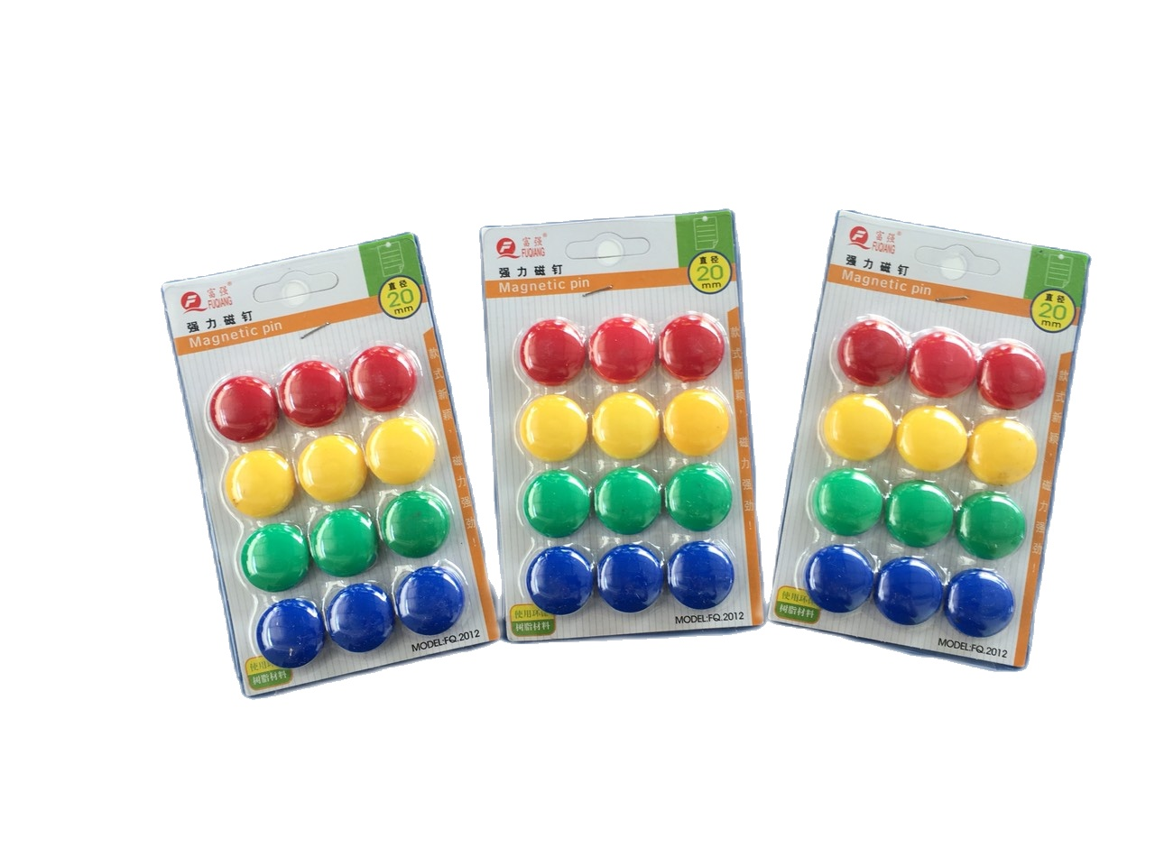 Combo 3 vỉ nam châm màu sắc