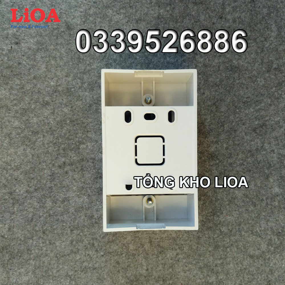 Combo ổ cắm điện ba 2 chấu 16A LiOA (3520W) - Lắp nổi