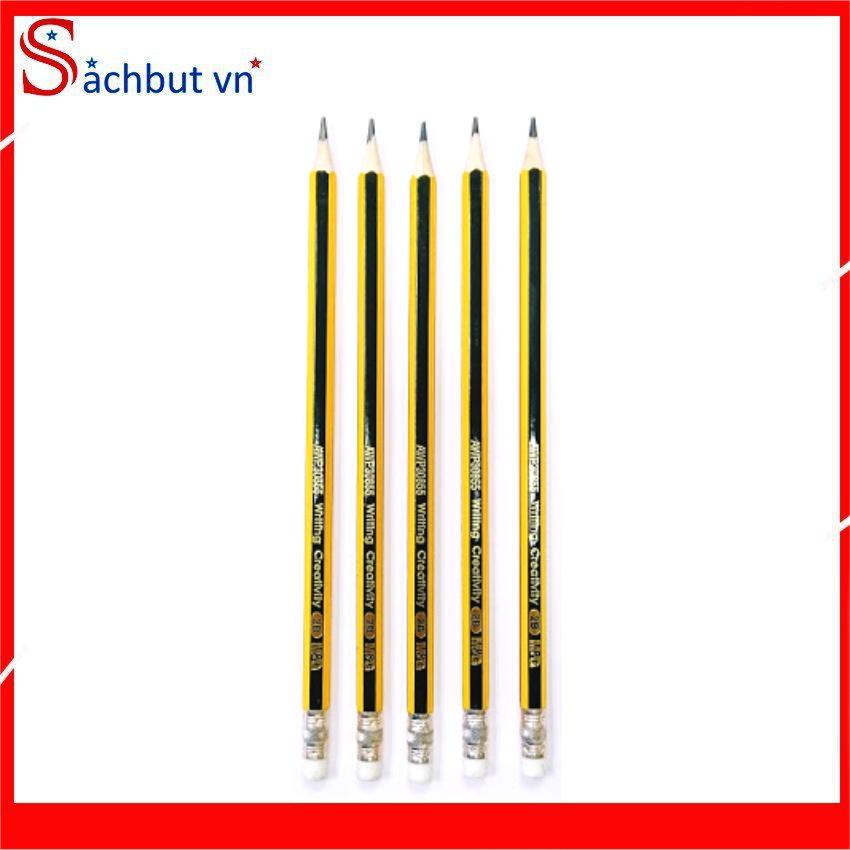 Bút Chì Gỗ 2B MG Có Đầu Tẩy AWP30855