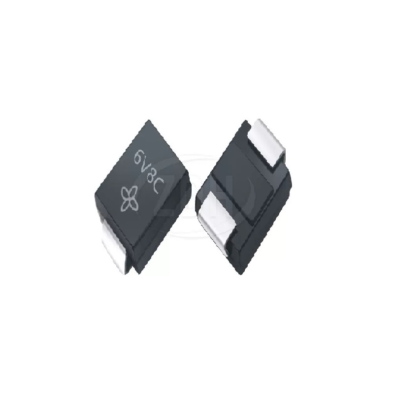 Diode 6v8c smaj6.8ca 6.8v 400w do-214ac tvs