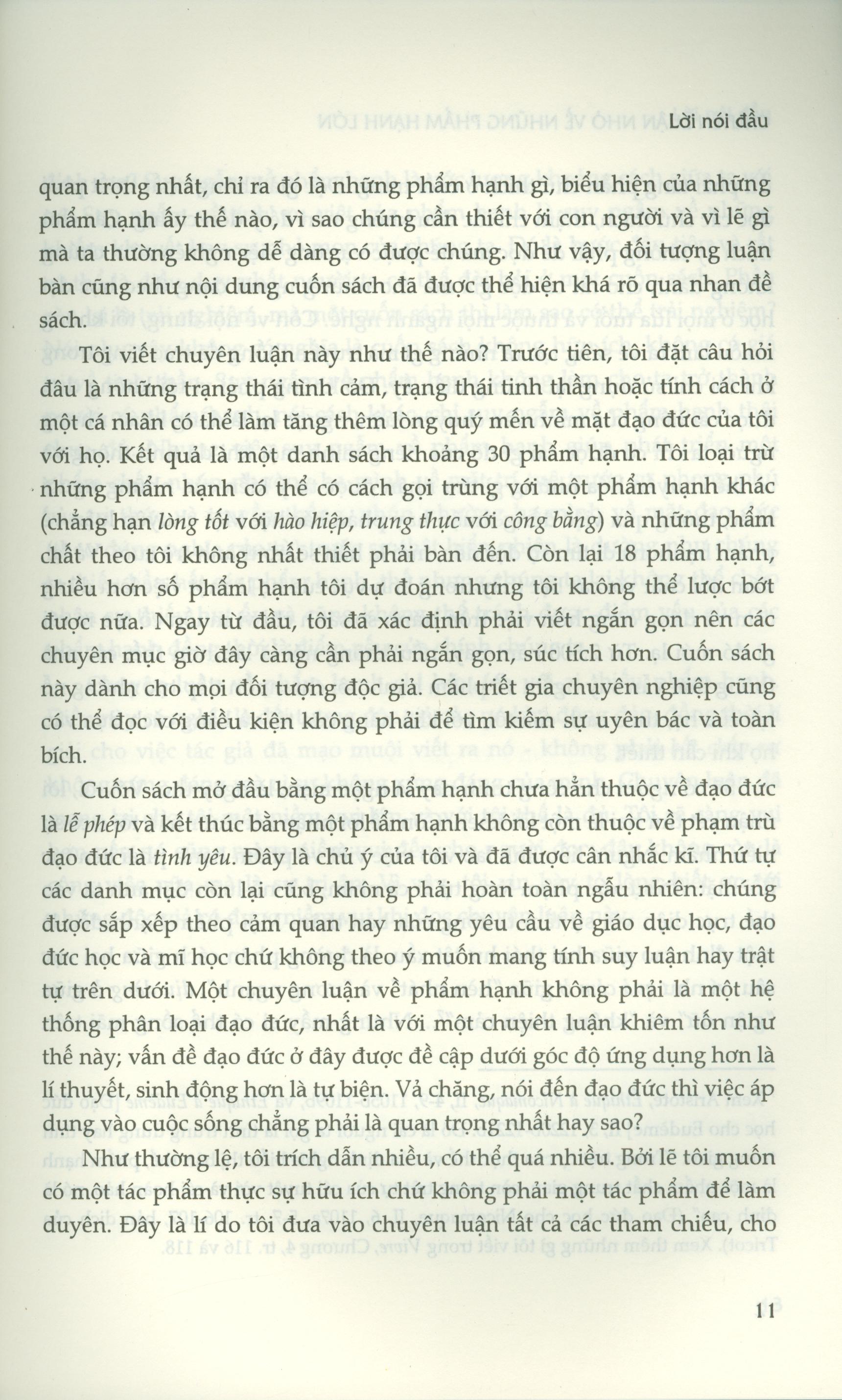 Chuyên Luận Nhỏ Về Những Phẩm Hạnh Lớn