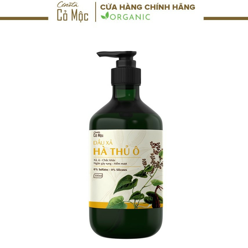 Dầu Xả Hà Thủ Ô Cenota Cỏ Mộc Suôn Mượt, Sạch Gàu, Ngăn Gãy Rụng, Dưỡng Tóc Chắc Khỏe 300ml