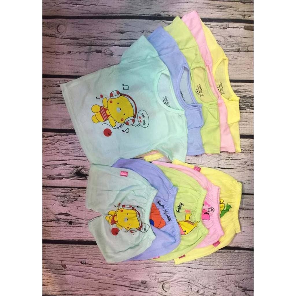 Combo 05 bộ quần áo cộc tay cho bé yêu