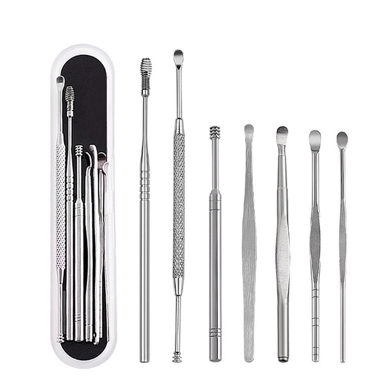 Kits remove ear wax 06 dish fairy lơi [bộ tree swab ear, dụng cụ take rái ear, remove ear wax dry, kits swab ear Bo spicy ngoay ear, capacity cu lay Rai ear, lay Ray ear stock, Bo capacity cu ngoay ear]