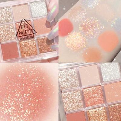 Bảng phấn mắt nhũ kim tuyến dikalu 9 ô