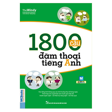Sách 1800 Câu Đàm Thoại Tiếng Anh (Dùng Kèm App)
