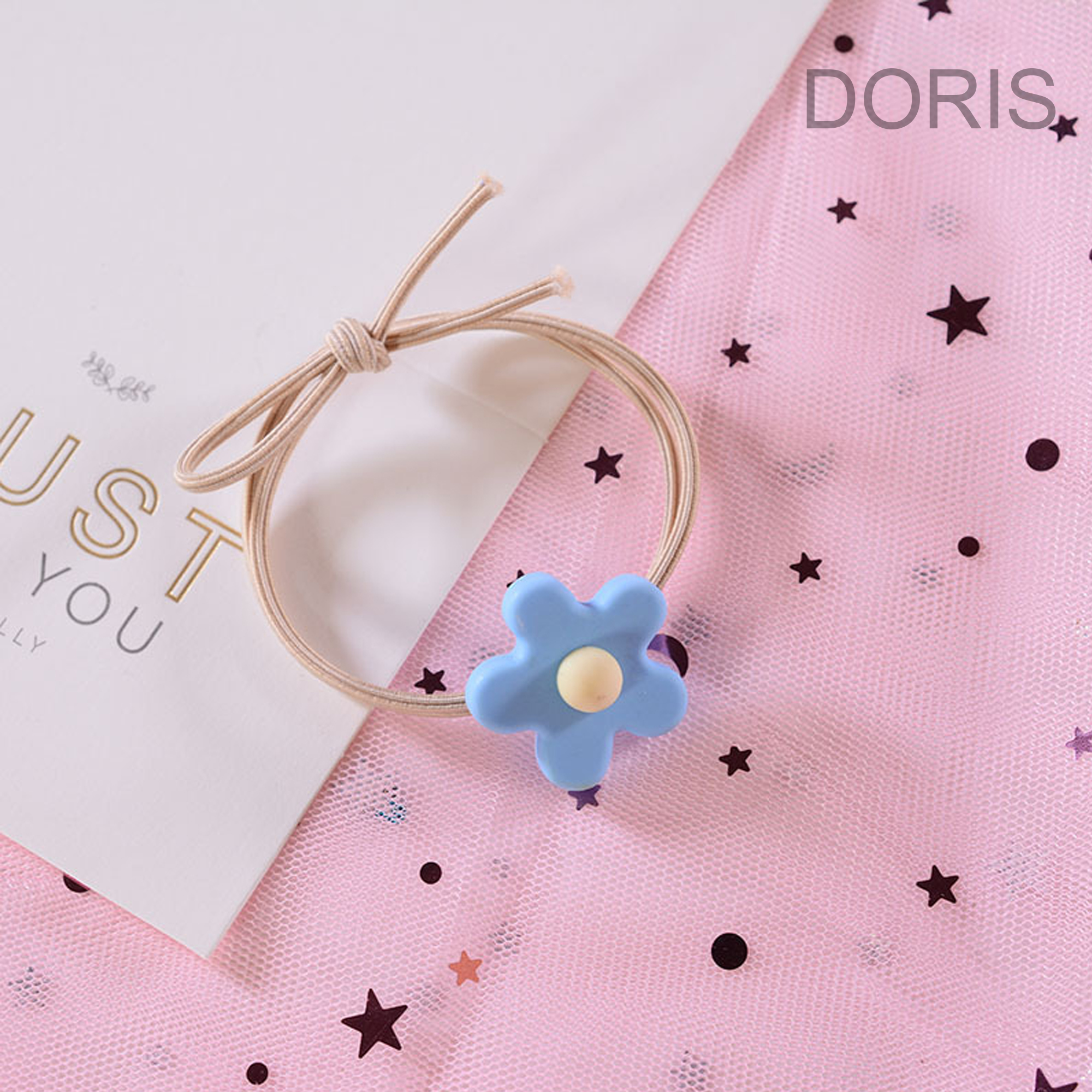 Dây Thun Cột Tóc Hoa 5 Cánh - ẢNH THẬT - DORIS HOUSE