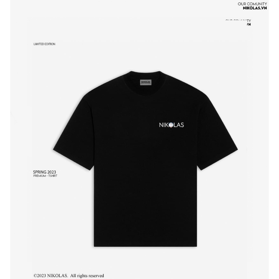 Áo thun Unisex Nikolas 100% Cotton DORAEMON TSHIRT