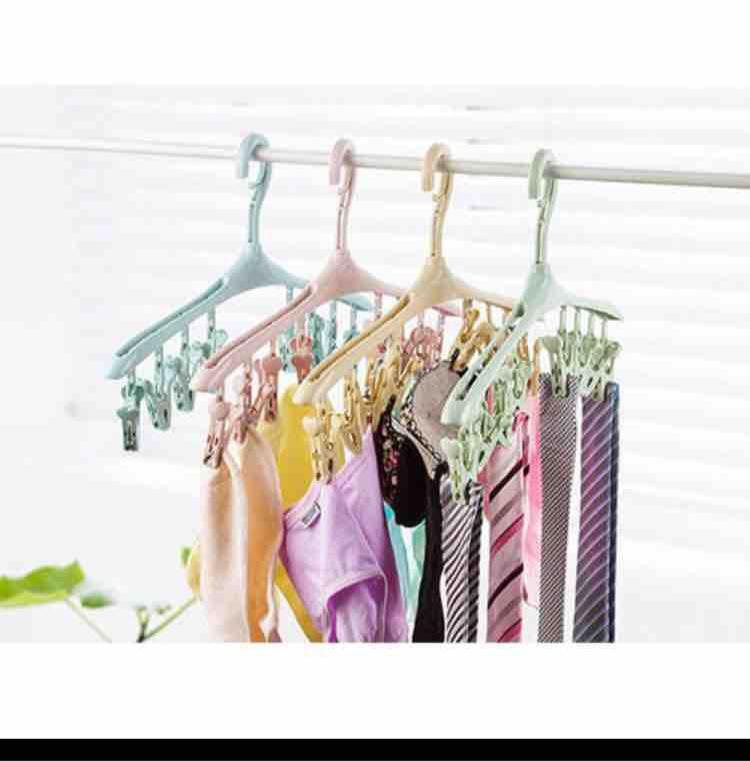 Móc treo quần áo đa năng 8 kẹp