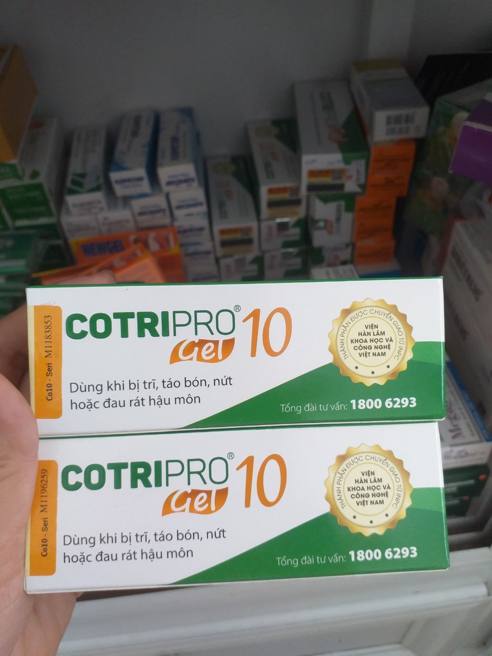 [HCM]gel bôi trĩ COTRIPRO 10G
