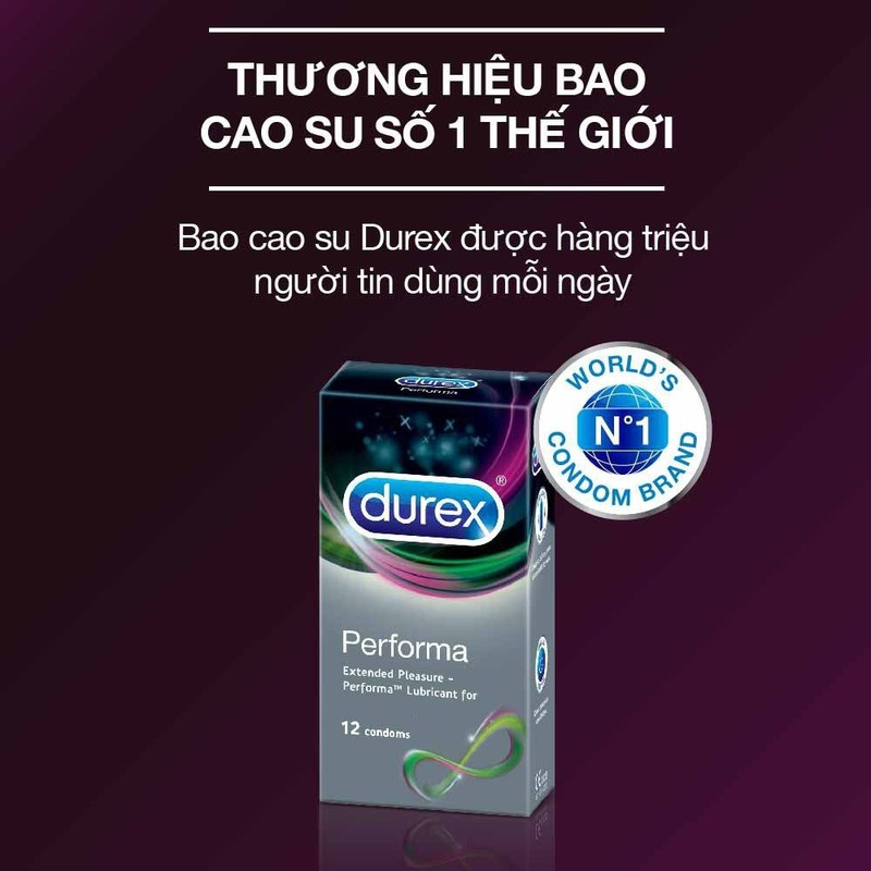 Bao cao su Durex Performa 12 bao