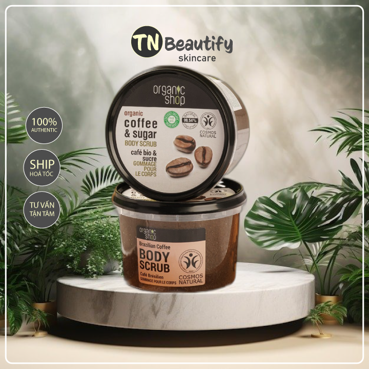 Tẩy Da Chết Toàn Thân Organic Coffee & Sugar Body Scrub
