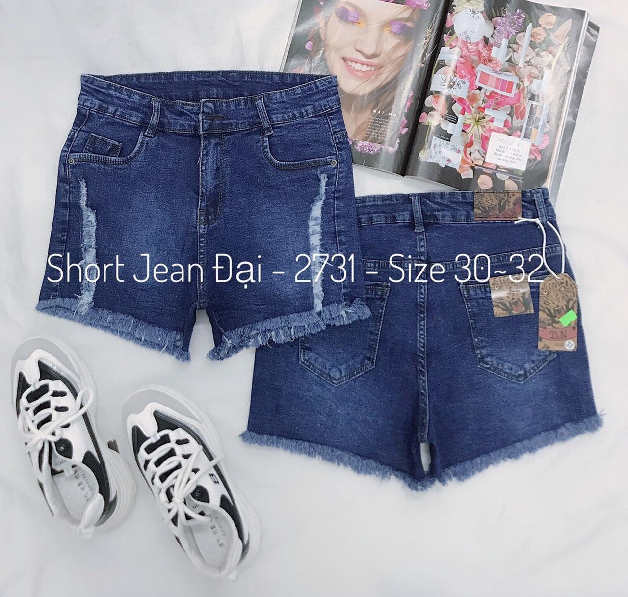 [HCM]QUẦN SHORT JEAN BIG SIZE ĐẠI RÁCH NHẸ 2729