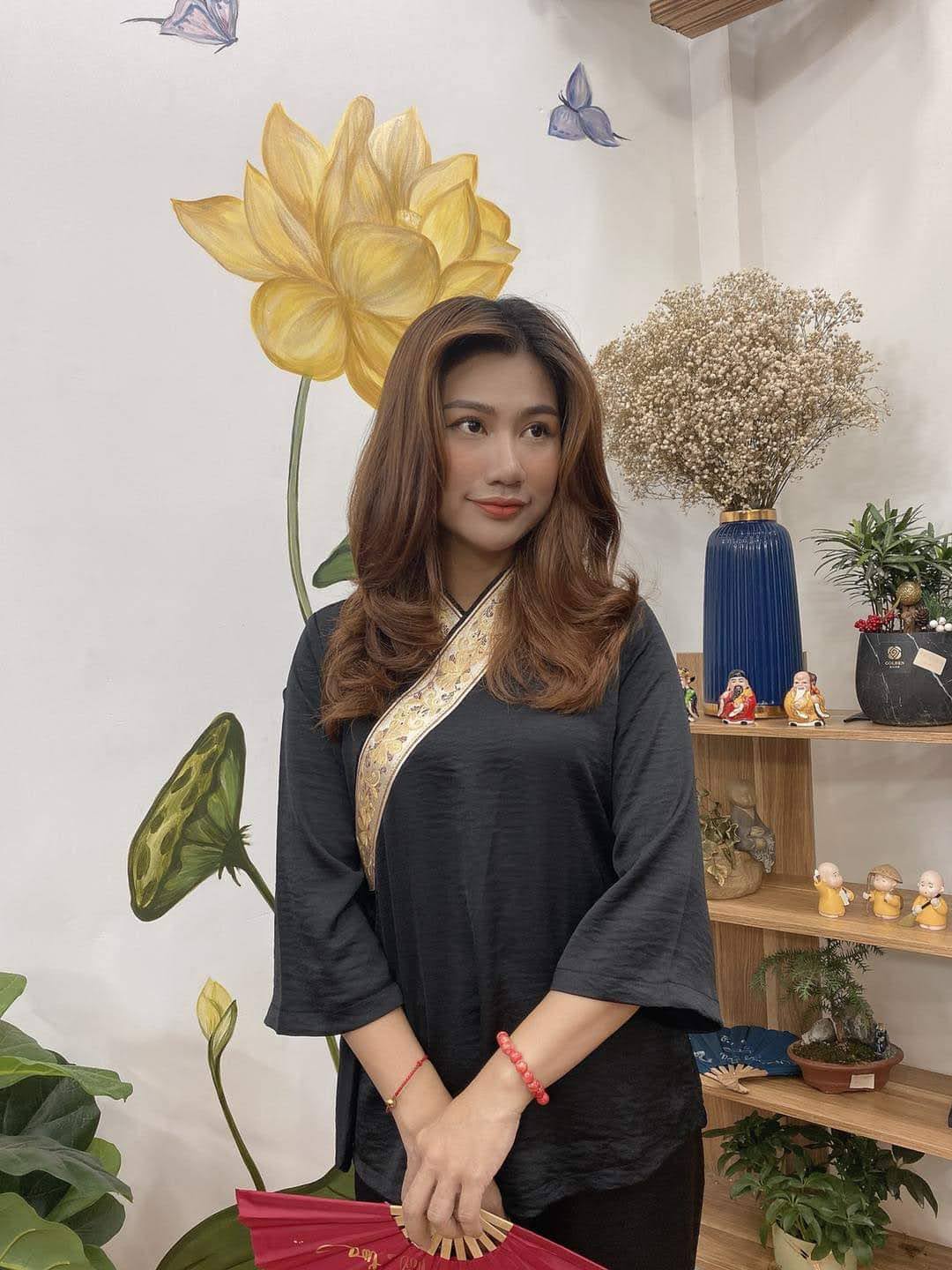 [HCM]Đồ lam đi chùa nữ đồ  đi chùa mẫu xéo nơ lụa