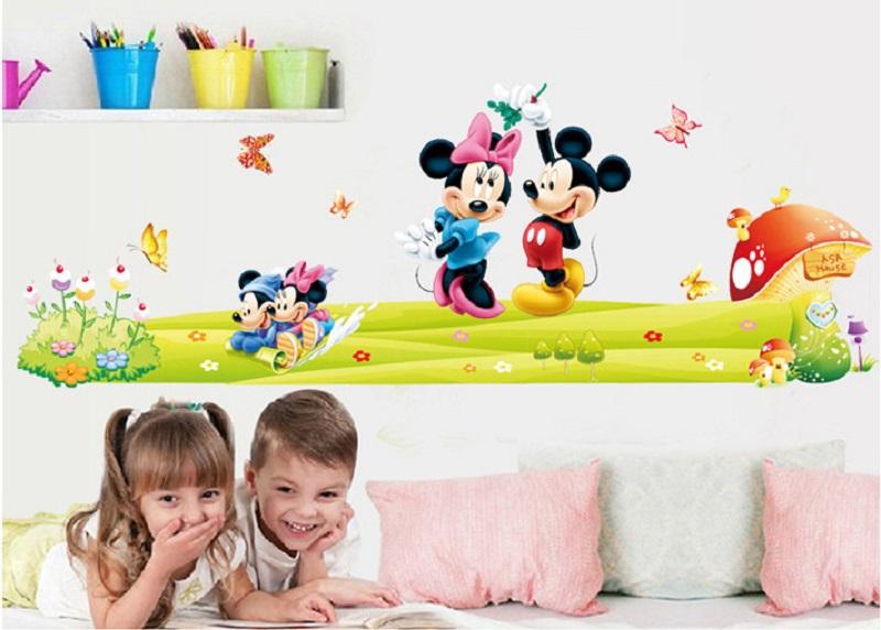 Decal dán tường chuột Mickey