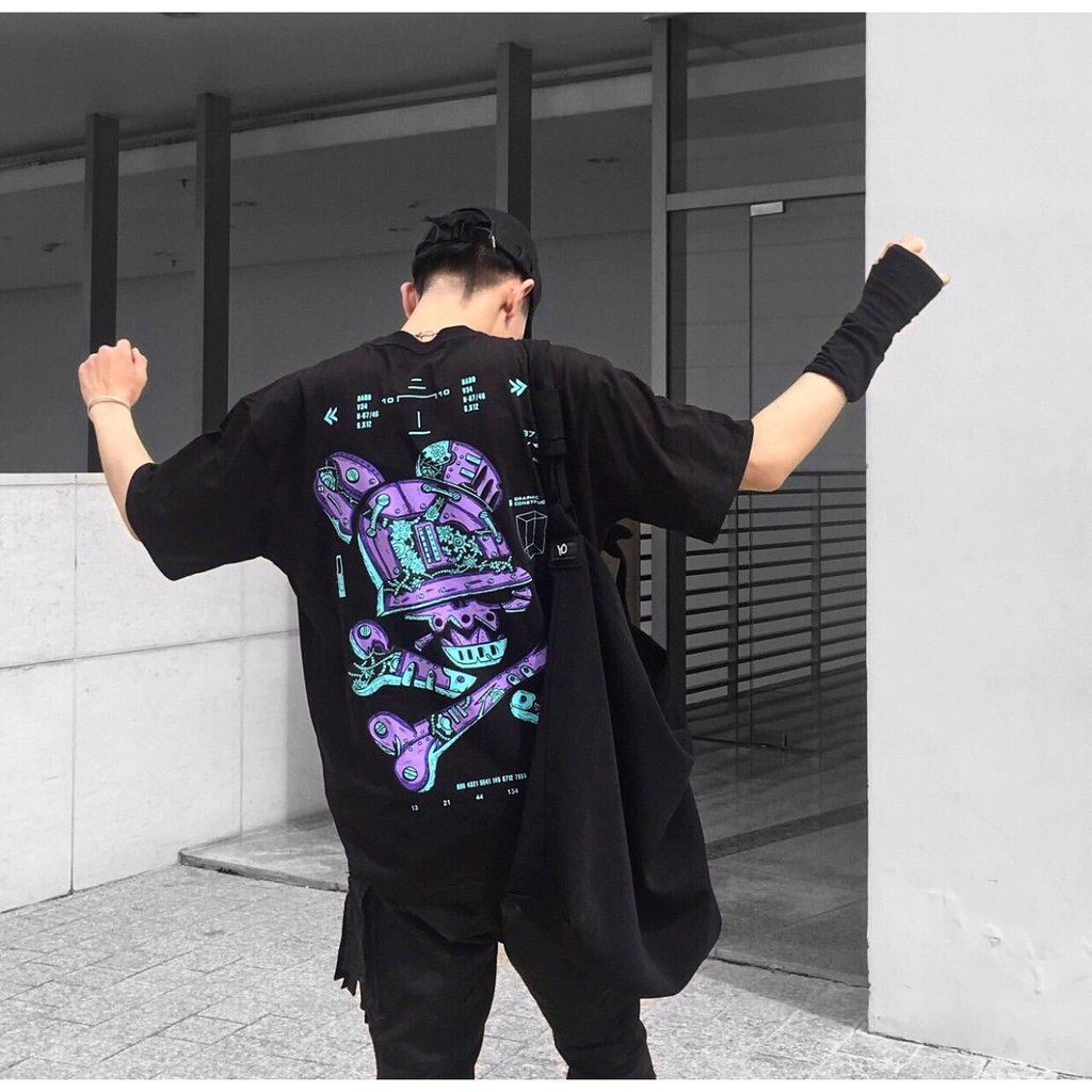 [HCM]Áo Thun Mecha-X Bad Habbits (Đen)