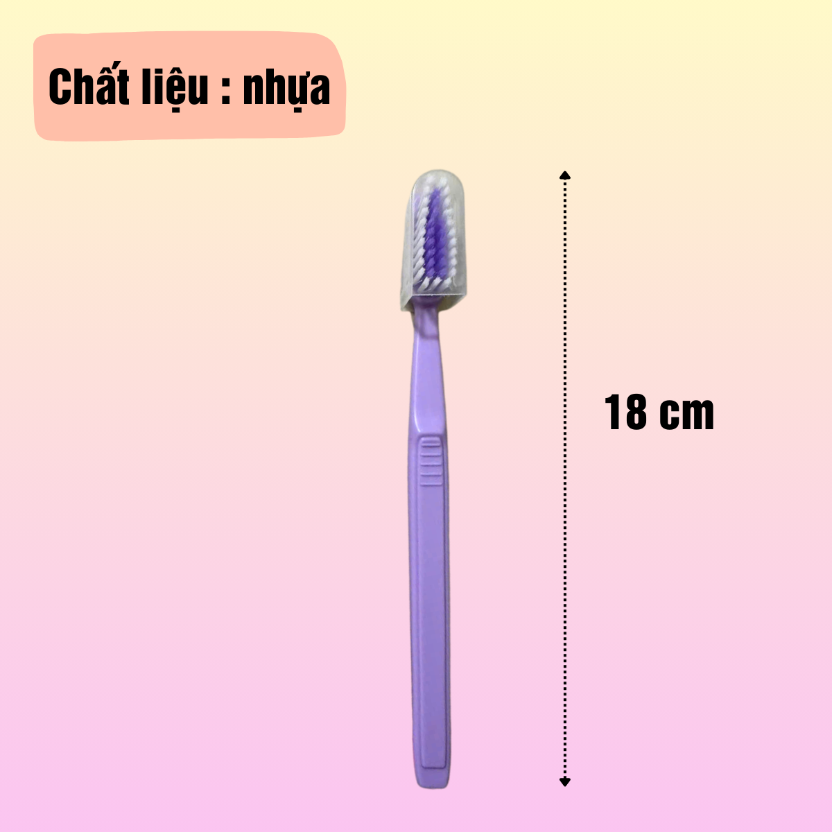 Combo 5 cây bàn chải đánh răng Happy có nắp đậy.