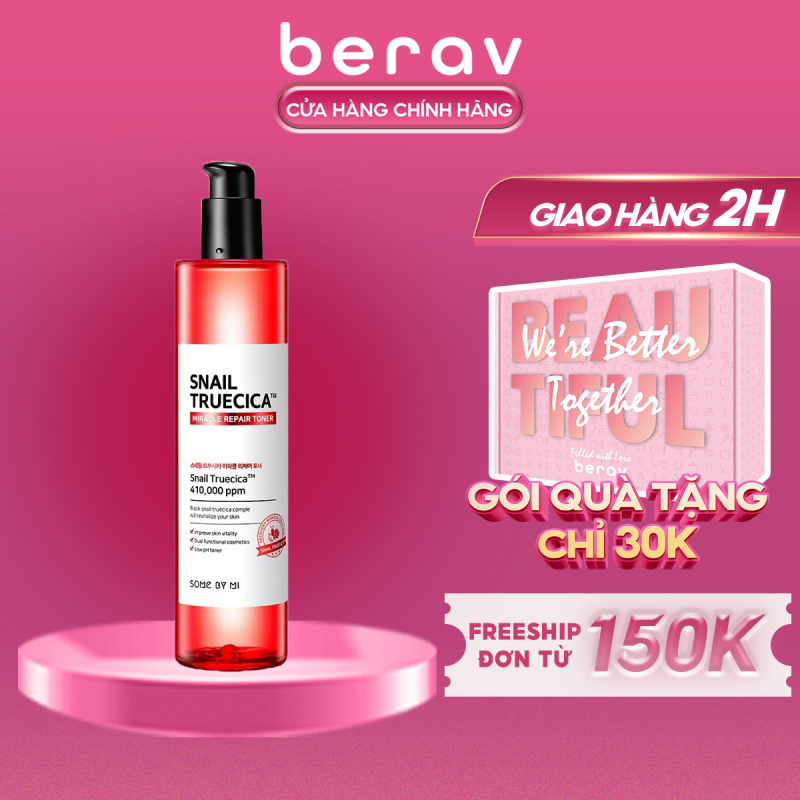 Nước hoa hồng phục hồi da Some By Mi Snail Truecica Miracle Repair Toner 135ml giá rẻ