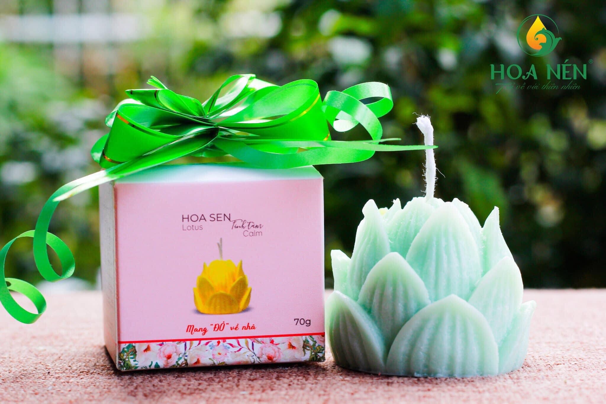 Nến thơm tinh dầu thiên nhiên HOA NÉN