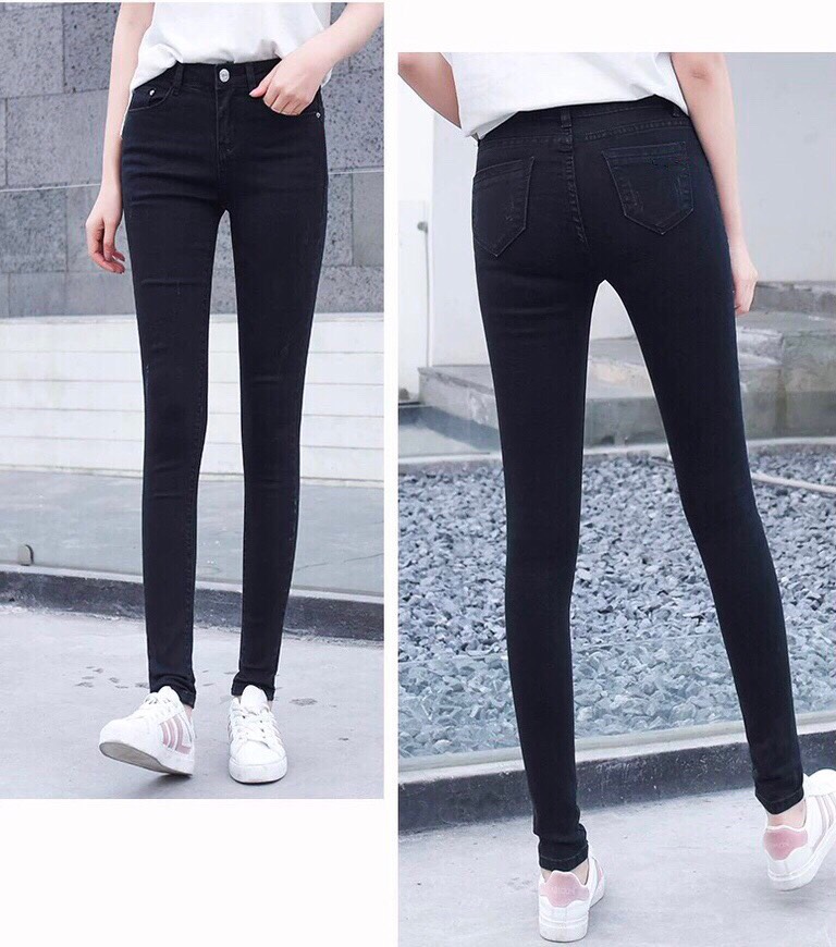 Quần Jean Nữ Lưng Cao Skinny Tôn Dáng Quần bò nữ ôm co giãn mạnh