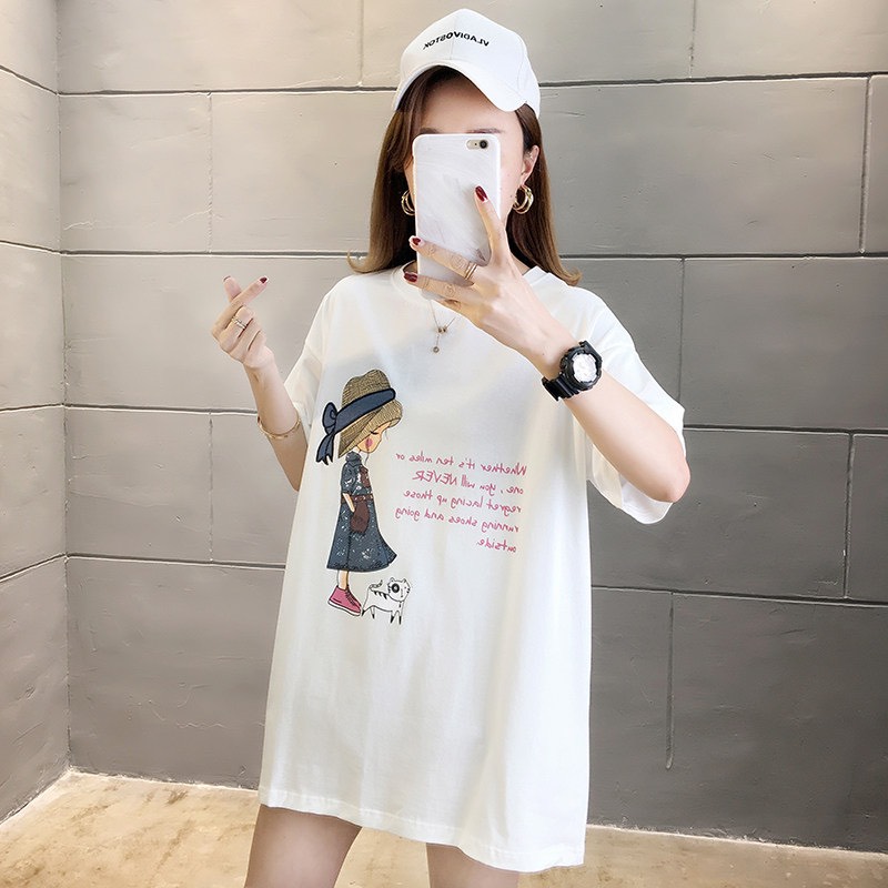 ÁO THUN TRẮNG IN HÌNH CÔ GÁI NICE