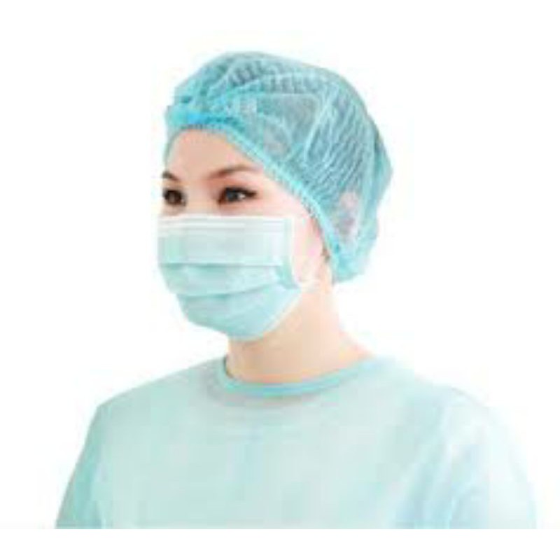 Bao trùm tóc y tế - Mũ trùm tóc con sâu(50 cái)