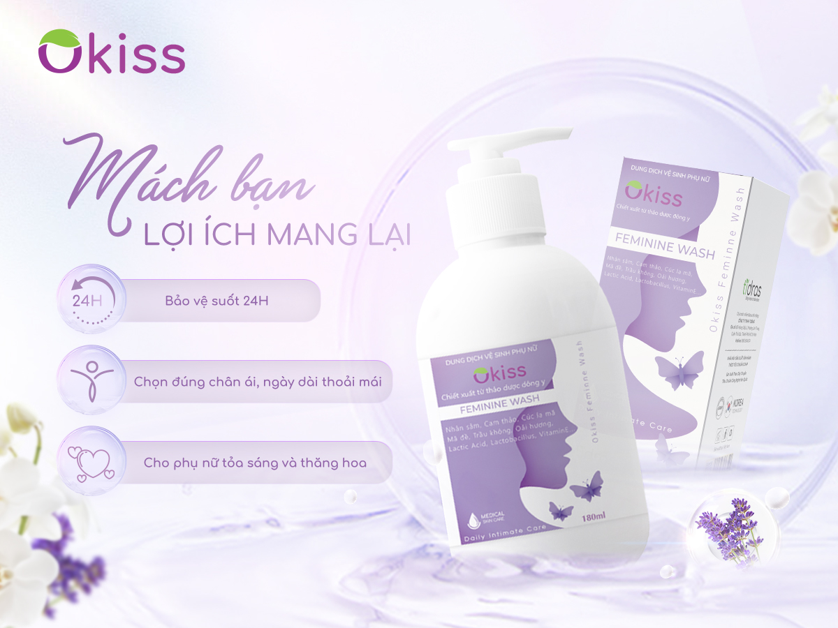 Combo 3 Chai Dung Dịch Vệ Sinh Phụ Nữ Okiss