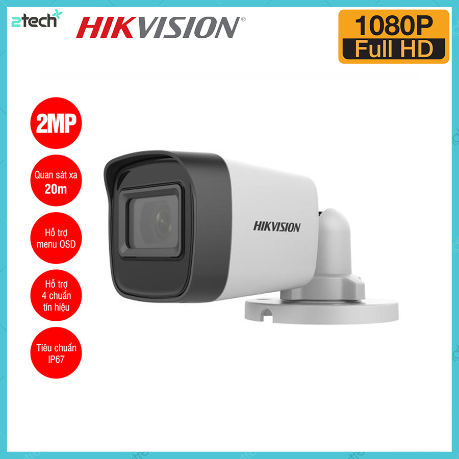 Camera HDTVI 2MP Full HD HIKVISION DS-2CE16D0T-EXIPF
