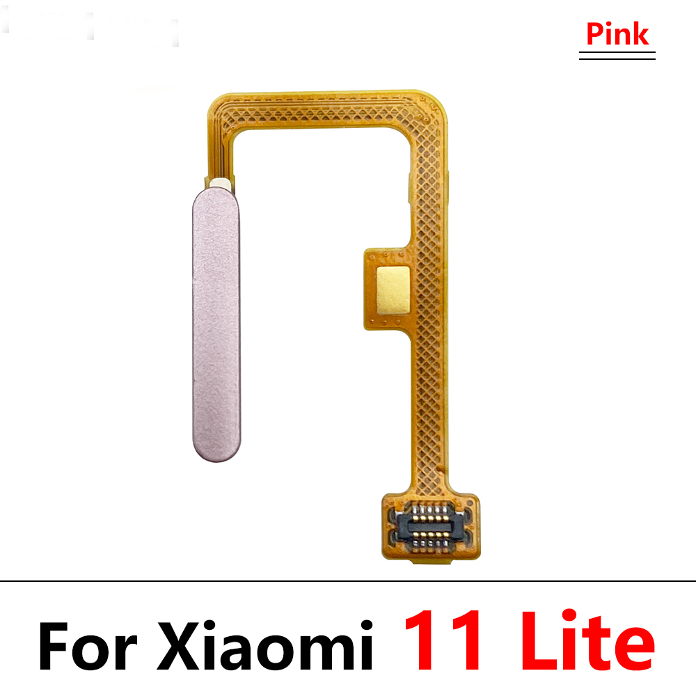 For Xiaomi Mi 11 Lite Home Button Fingerprint Menu Return Key Sensor Fingerprint Scanner Flex Cable