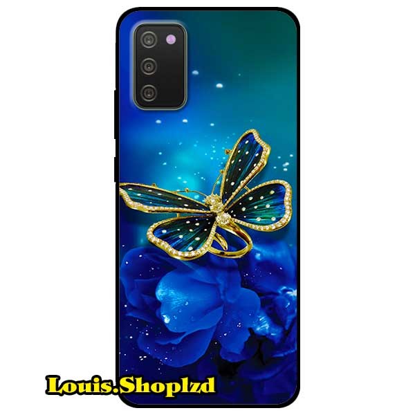 Ốp lưng dành cho samsung galaxy a02s - bướm xanh