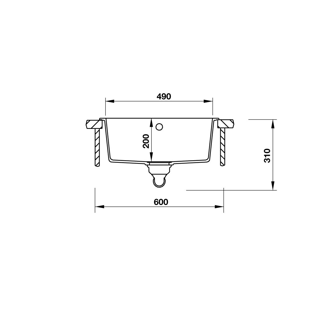 Chậu Bếp Đá Hafele HS19-GEN1S60 Một Hộc ( Màu đen, xám, kem )
