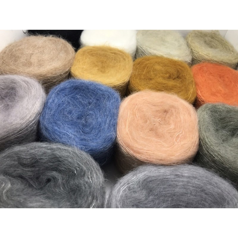 Longhair cuộn 100gr Len Mohair dài